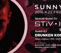 4/22(fri) “SUNNY” Guest STIV HEY – ARC TOKYO